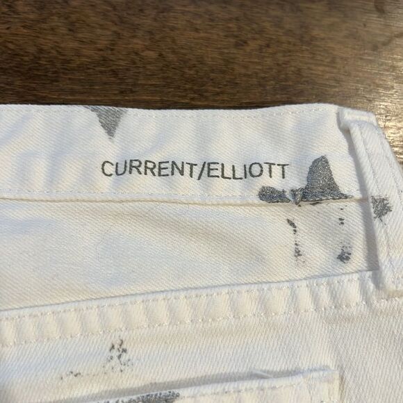 Current/Elliott The boyfriend shorts in
sugar with metallic Sz-25 - Picture 12 of 12